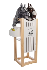 HKM Stall Hobby Horsing natur/weiß 