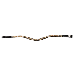 Kavalkade Stirnband "Season Dreams", schwarz/gold-weiß 