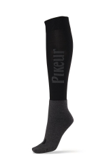 PIKEUR Kniestrumpf Basics black/grey 