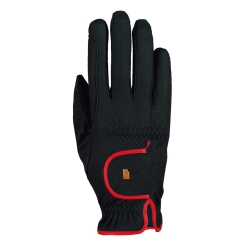 Roeckl Reithandschuh LONA schwarz/rot 