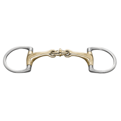 SPRENGER Dynamic RS WH ULTRA Olivenkopfgebiss mit D-förmigem Ring 14 mm doppelt gebrochen - Sensogan 