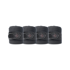 KENTUCKY Fleecebandagen Velvet Pearls schwarz 