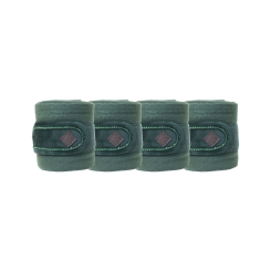 KENTUCKY Fleecebandagen Velvet Pearls tannengrün 