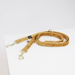 KENTUCKY Dogwear Hundeleine Velvet 2m mustard 