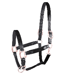 WALDHAUSEN Halfter Mix schwarz/roségold 