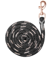 WALDHAUSEN Anbindestrick Lurex Rosé Shine, Karabinerhaken 