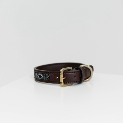 KENTUCKY Dogwear Hundehalsband handgemacht pearls silber 
