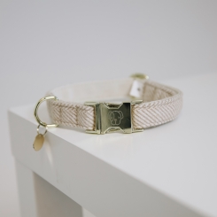 KENTUCKY Dogwear Hundehalsband Wolle beige 