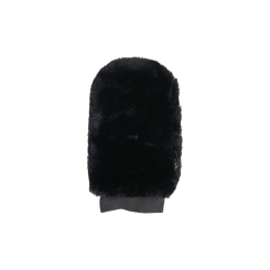 GROOMING DELUXE Sheepskin Grooming Glove, Putzhandschuh schwarz 