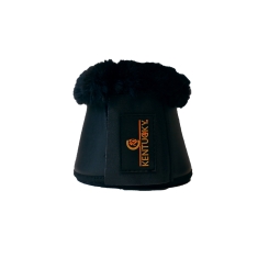 KENTUCKY Sprungglocken Leder Lammfell schwarz 