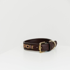 KENTUCKY Dogwear Hundehalsband handgemacht pearls gold 