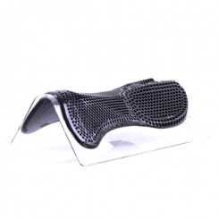ACAVALLO Gelpad hinten höher schwarz, Einheitsgröße 