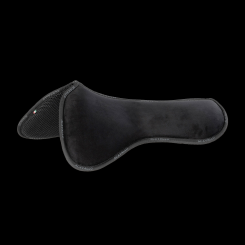 ACAVALLO WIDERRISTFREIES MEMORY FOAM HALFPAD MIT 3D-ABSTANDSGEWIRKE-UND MIKROVLIES-SEITE schwarz 