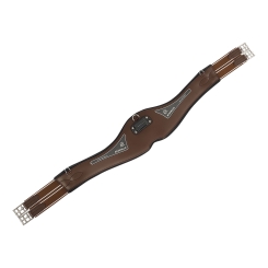 ACAVALLO GURT ANATOMIC PVC + GEL, DARK BROWN 