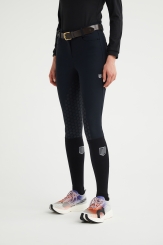 MAYA DELOREZ Damen Reithose Athlete Breeches Full Seat Black 