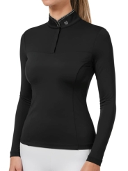 Equestrian Stockholm Damen Revenew Top Black Glimmer (Winter 2026) 
