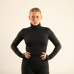 CARUBINA Damen Rollneck CADOMI WINTER, SCHWARZ GLITTER 