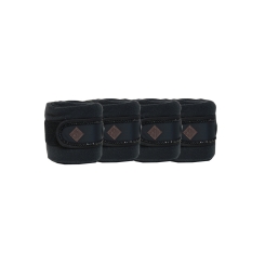 KENTUCKY Fleecebandagen Pearls schwarz 