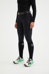 MAYA DELOREZ Damen Reitleggings Compression Breeches Full Seat Black 