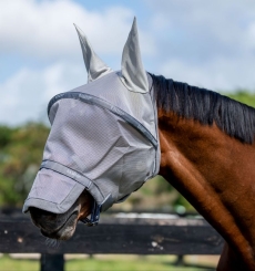 HORSEWARE Rambo FlyMask Silver-Titanium 