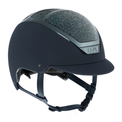 KASK Reithelm Dogma Chrome Light navy Swarovski Carpet navy ohne TOP 