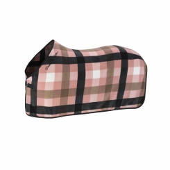 ESKADRON Abschwitzdecke FLEECE CHECK soft rouge-white-black-smoky taupe (PLATINUM 2025) 