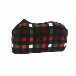 ESKADRON Abschwitzdecke FLEECE CHECK black-white-deep green-poppy red (DYNAMIC Horse & Fanatics H/W 2025) 