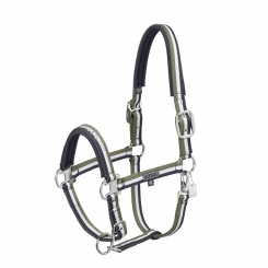 ESKADRON Halfter DOUBLE PIN navy-greige-dusty olive (Classic Sports Horse FS 2025) 