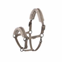 ESKADRON Halfter DOUBLE PIN FAUX FUR smoky taupe (PLATINUM 2025) 
