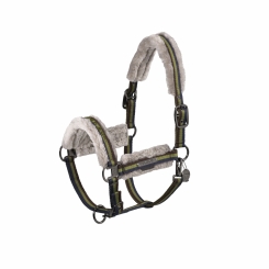 ESKADRON Halfter DOUBLE PIN GIRTH FAUXFUR moss green (Platinum 2024) 