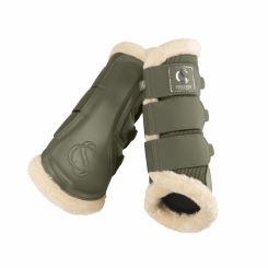 ESKADRON Gamaschen MESH FAUXFUR dusty olive (Classic Sports Horse FS 2025) 