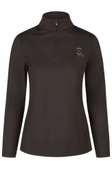 ESKADRON Damen Shirt HALF-ZIP SHIRT black truffle (HERITAGE Horse & Fanatics 2025/2026) 