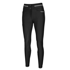 PIKEUR Damenreithose CALANJA Grip schwarz mit CeeCoach-Halterung 