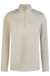 PIKEUR Damen Turniershirt Longsleeve 1232 The Core Pearl Gray (F/S 2026) 