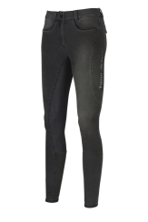 PIKEUR LAURE Jeans-Grip-Vollbesatz-Reithose denim black 