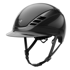 ABUS / Pikeur Reithelm AirLuxe CHROME shiny black 