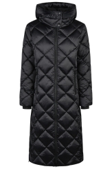 PIKEUR Damenmantel Quiltdiamond mit Kapuze Selection Black (H/W 2026/2027) 