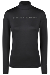 PIKEUR Damen Shirt Funktions-Rollkragen Dots Athleisure Black (H/W 2026/2027) 
