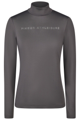PIKEUR Damen Shirt Funktions-Rollkragen Dots Athleisure Basalt Grey (H/W 2026/2027) 