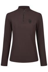PIKEUR Damen Funktions-Zip Shirt Rip Selection Chocolate Brown (H/W 2026/2027) 