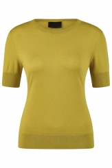 PIKEUR Damen Strickshirt 7212 golden olive (Selection FS 2025) 
