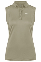 PIKEUR Damen Poloshirt ärmellos 7235 light moos (Sports FS 2025) 