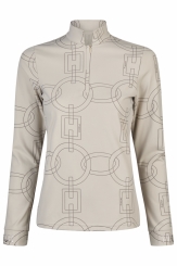 PIKEUR Damen Zipshirt ZIP SHIRT 8284 pale grey (Selection HW 2025) 
