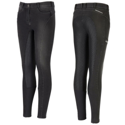 PIKEUR TESIA Kids-Jeans-Grip-Vollbesatz-Reithose denim black (Reithosen HW 2021) 