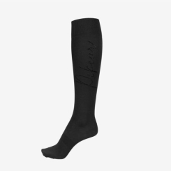 PIKEUR Kniestrumpf STRASS, schwarz 