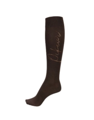 Pikeur Kniestrumpf STRASS, coffee 