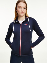 HILFIGER Damen Trainingsjacke Unicolor DESERT SKY 