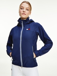 HILFIGER Damen Regenjacke Unicolor DESERT SKY 