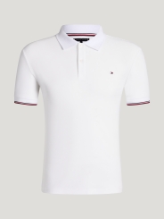 HILFIGER Herren Pique Poloshirt DAVIS Optic White (FS 26) 