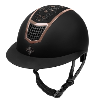 Fair Play Reithelm Quantinum Chic Rosegold Wide Vizor schwarz 